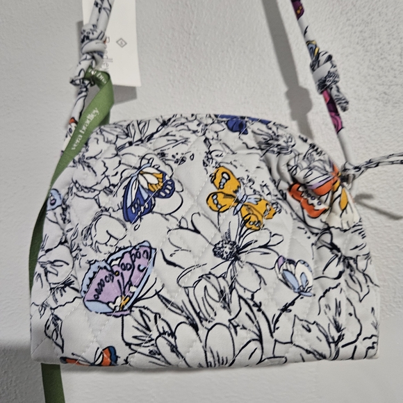 Vera Bradley White Floral Crossbody Bag - Picture 2 of 9
